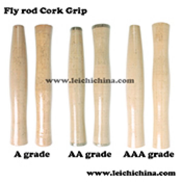 A grade, AA grade and AAA grade fly fishing rod cork grip