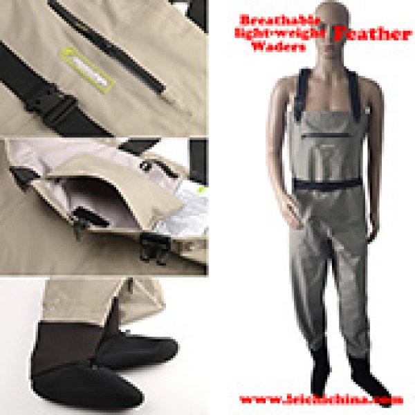 Breathable light weight waders Feather