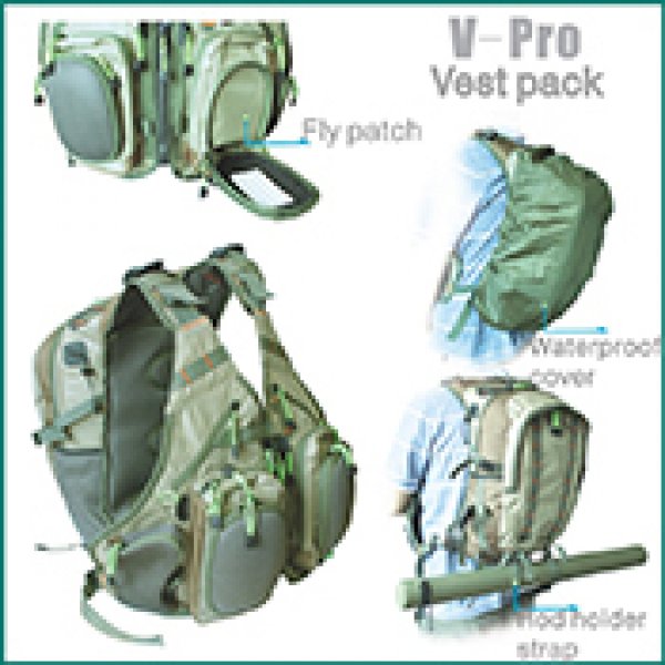 fly fishing V-pro vest pack