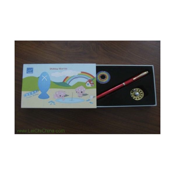 pen-shaped fishing rod set cartoon box