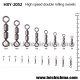 2052 High speed double rolling swivels