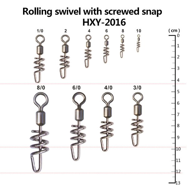 Rolling swivel with screwed snap          HXY-2016