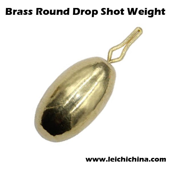 Brass Round Drop Shot Weight