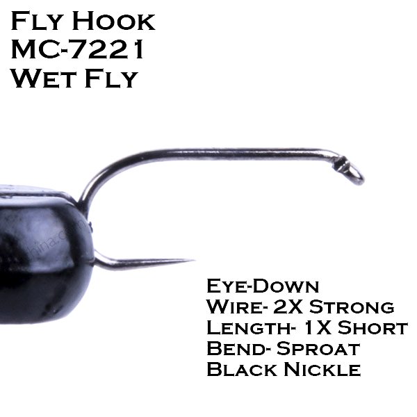Barbless Fly Tying Hook MC7221