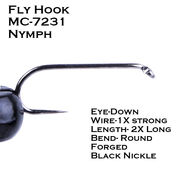 Barbless Fly Tying Hook MC7231