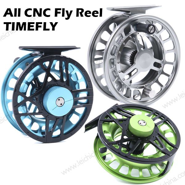 All CNC aluminum large arbor fly fishing reel TIMEFLY