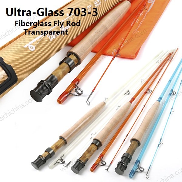 Ultraglass fiberglass fly fishing rod 7033