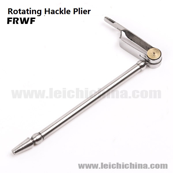 Fly tying hackle pliers