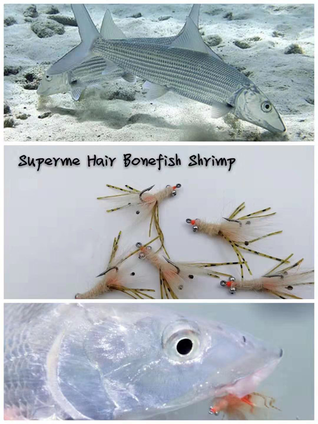 Superme Hair Bonefish Shrimp