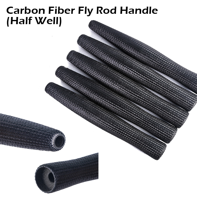carbon fiber fly rod handle half well