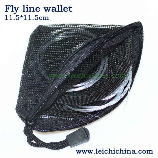 Fly fishing mesh leader wallet