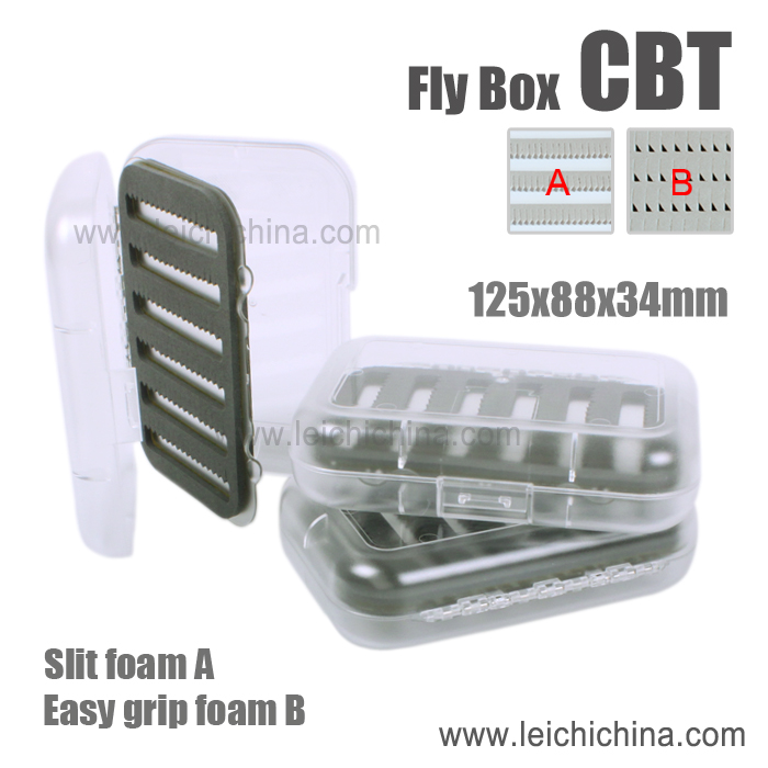 Transparent swingleaf fly box