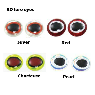 3D fishing lure eyes