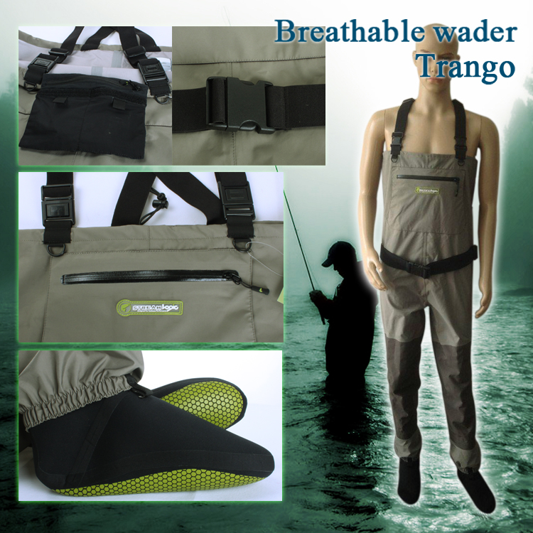 fly fishing breathable wader Trango