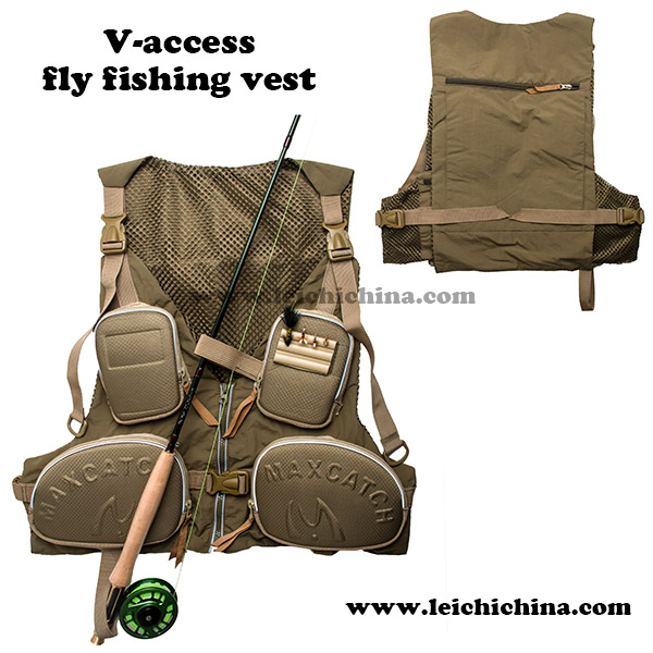 fly fishing vest V-access