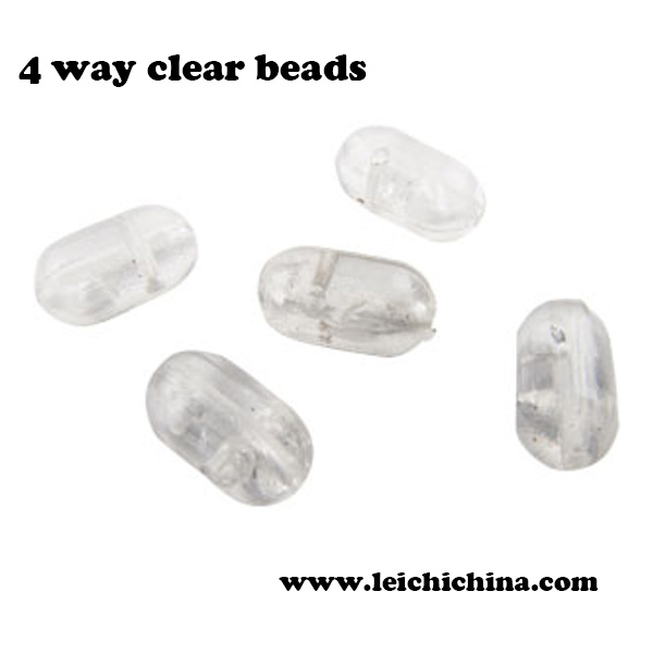 fishing 4 way clear beads