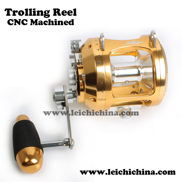 CNC machined trolling reel